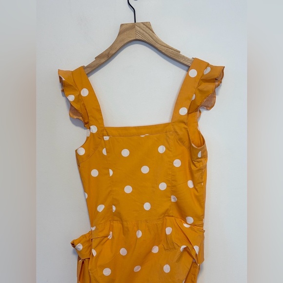 FOR LOVE & LEMONS TANGERINE AUBURN SARONG MINI DRESS , sz : medium - Picture 7 of 15